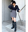 フェイクレザーカバーブーツ