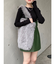 フェイクファーラメロゴトートバッグ