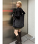 フェイクファーラメロゴトートバッグ