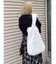 フェイクファーラメロゴトートバッグ