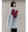 フェイクファーラメロゴトートバッグ
