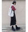 フェイクファーラメロゴトートバッグ