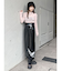 フェイクパテントレザースカート