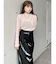 フェイクパテントレザースカート