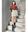 フェイクヌバックミニスカート