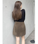 フェイクヌバックミニスカート