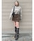フェイクヌバックミニスカート