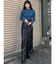 ベルスリーブラインニット