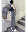 バレルレッグコクーンシルエットデニム