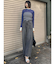 バレルレッグコクーンシルエットデニム
