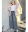 バレルレッグコクーンシルエットデニム