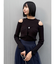 フロントホックカットアウトニット