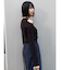 フロントホックカットアウトニット