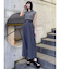 フェイクレザーベルトハイウエストパンツ