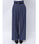 フェイクレザーベルトハイウエストパンツ