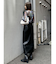マルチウェイナローフェイクレザースカート