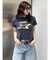 シャープモチーフクロップドTシャツ