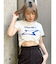 シャープモチーフクロップドTシャツ