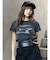 シャープモチーフクロップドTシャツ