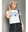 シャープモチーフクロップドTシャツ
