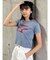 シャープモチーフクロップドTシャツ