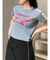 シャープモチーフクロップドTシャツ