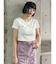チュールトリムコンパクトTシャツ