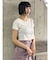 チュールトリムコンパクトTシャツ