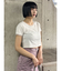チュールトリムコンパクトTシャツ