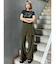 カットオフストレートパンツ
