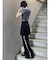 カットオフストレートパンツ