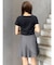 カットオフアシメプリーツスカート