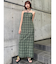 2WAYチェックキャミワンピース