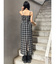 2WAYチェックキャミワンピース