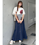 【MURUA×STAYFLOWER】チュールドッキングフラワーTシャツ