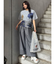 【MURUA×STAYFLOWER】チュールドッキングフラワーTシャツ