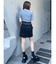 フェイクレザーミニポケットミニスカート