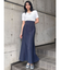 フロントホックレイヤードハーフニット