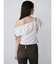 オフショルシャーリングシャツ