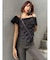 オフショルシャーリングシャツ