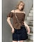 オフショルシャーリングシャツ