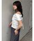 オフショルシャーリングシャツ