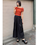 オフショルダーツイストニット