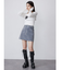 フロッキーデニムミニスカート【セット販売対象】