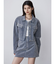 フロッキーデニムミニスカート【セット販売対象】