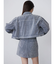 フロッキーデニムミニスカート【セット販売対象】