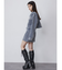 フロッキーデニムミニスカート【セット販売対象】