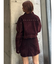 フロッキーデニムミニスカート【セット販売対象】