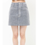 フロッキーデニムミニスカート【セット販売対象】