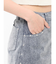 フロッキーデニムミニスカート【セット販売対象】